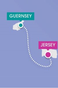 route map of guernsey to jersey by ferry